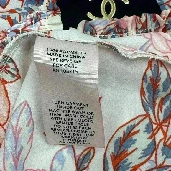 NANETTE LEPORE CREAM FLORAL DRESS. size 2 - Picture 7 of 9